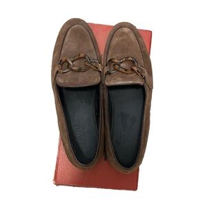 Brown Suede Loafers